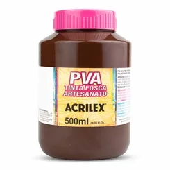 Tinta Plástica PVA - 500ml - Chocolate - 814 - Acrilex