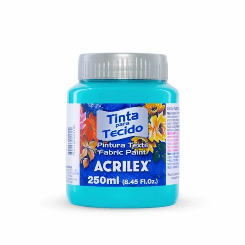 Tinta Tecido Fosca - 250ml - Azul Mar - 535 - Acrilex