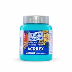 Tinta Tecido Fosca - 250ml - Azul Mar - 535 - Acrilex
