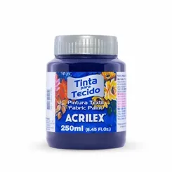 Tinta Tecido Fosca - 250ml - Azul Marinho - 544 - Acrilex