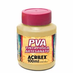 Tinta Plástica PVA - 100ml - Camurça Queimado - 818 - Acrilex