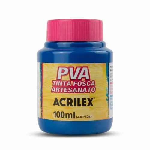 Tinta Plástica PVA - 100ml - Azul Mar - 535 - Acrilex