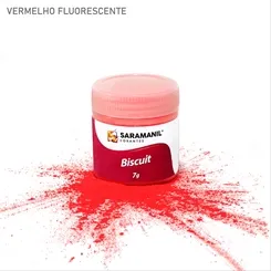 Corante de Biscuit - 75.026 -  Fluor - Vermelho 7g - Saramanil