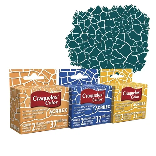 Craquelex Color - 37ml - Verde Vivo - 558 - Acrilex