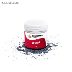 Corante de Biscuit - 75.003 Azul Celeste 7g - Saramanil
