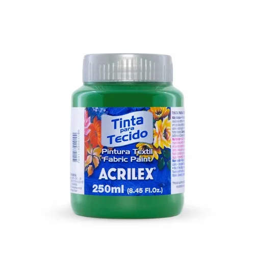 Tinta Tecido Fosca - 250ml - Verde Pinheiro - 546 - Acrilex