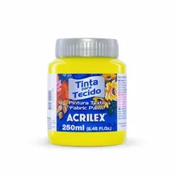 Tinta Tecido Fosca - 250ml - Amarelo Limão - 504 - Acrilex