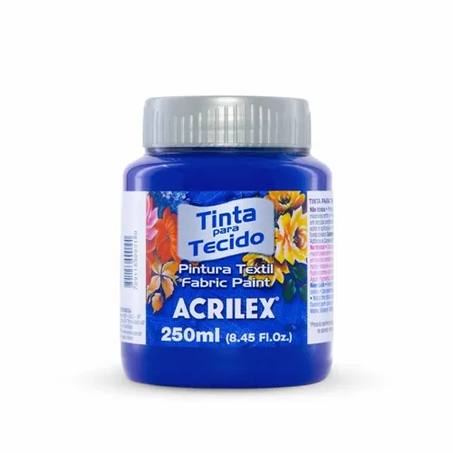 Tinta Tecido Fosca - 250ml - Azul Ultramar - 543 - Acrilex