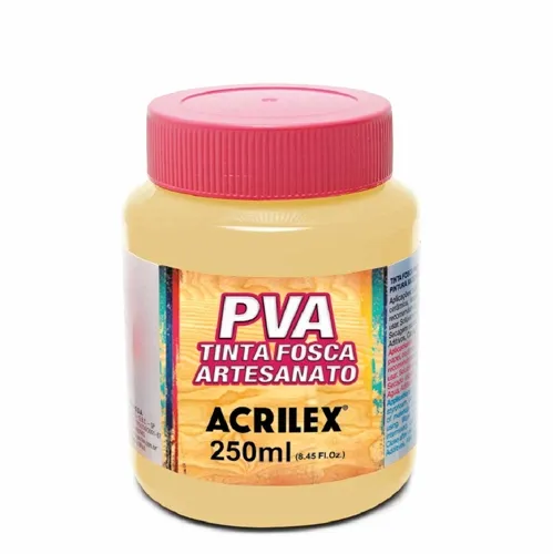 Tinta Plástica PVA - 250ml - Amarelo Pele - 538 - Acrilex