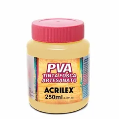 Tinta Plástica PVA - 250ml - Amarelo Pele - 538 - Acrilex