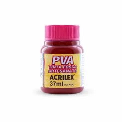 Tinta Plástica PVA - 37ml Vermelho Escarlate - 508 - Acrilex
