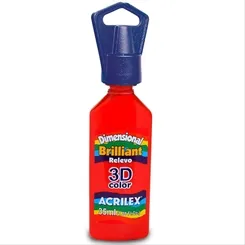 Dimensional Brilhante - 35ml - Vermelho Fogo - 507 - Acrilex