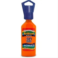 Dimensional Brilhante - 35ml - Laranja - 517 - Acrilex