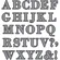 Faca p/ Corte - Extra Grande - Alfabeto - 21523 - Toke e Crie