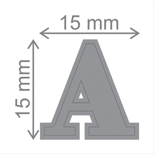 Faca p/ Corte - Extra Grande - Alfabeto - 21523 - Toke e Crie
