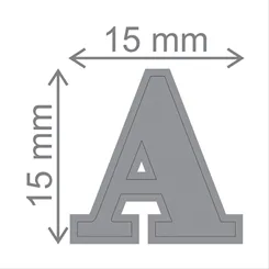 Faca p/ Corte - Extra Grande - Alfabeto - 21523 - Toke e Crie