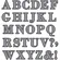 Faca p/ Corte - Extra Grande - Alfabeto - 21523 - Toke e Crie