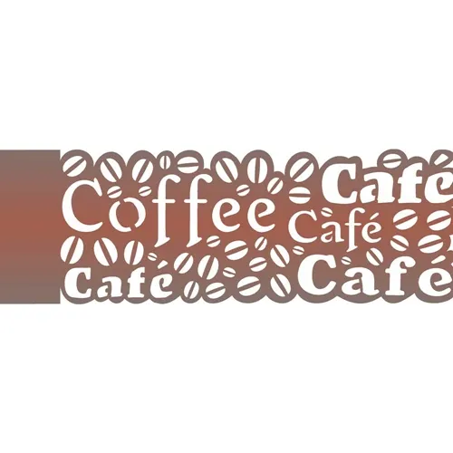Stencil - 10x30cm - Negativo Café - OPA722 - Opa Criando Arte