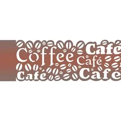 Stencil - 10x30cm - Negativo Café - OPA722 - Opa Criando Arte