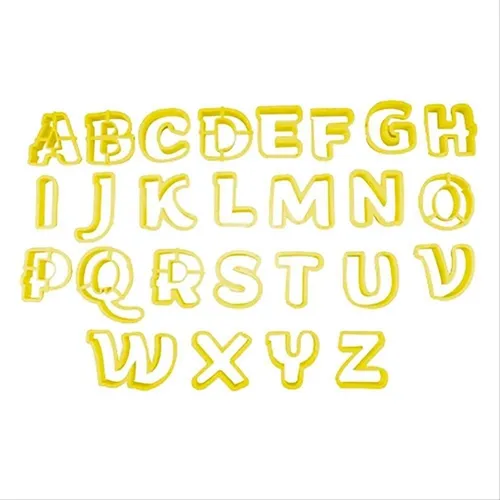 Cortador - Letras - 5cm - 33 Peças - Bluestar