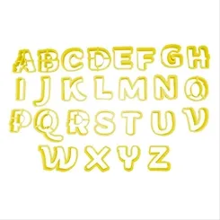 Cortador - Letras - 5cm - 33 Peças - Bluestar