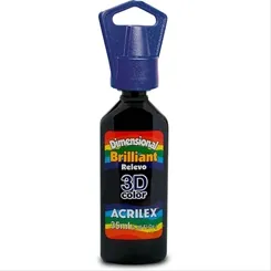 Dimensional Brilhante - 35ml - Preto - 520 - Acrilex