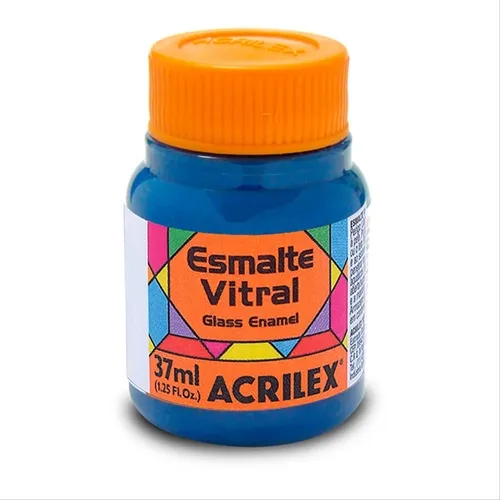 Esmalte Vitral - 37ml - Azul - 503 - Acrilex