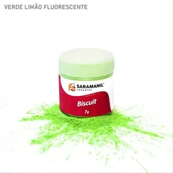Corante de Biscuit - 75.024 -  Fluor - Verde Limão 7g - Saramanil