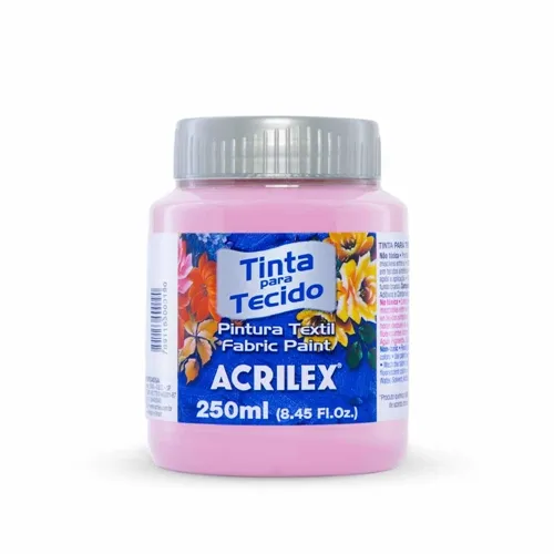 Tinta Tecido Fosca - 250ml - 581 - Rosa Ciclame - Acrilex
