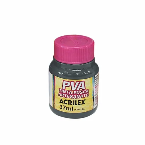 Tinta Plástica PVA - 37ml - Cinza Lunar - 574 - Acrilex