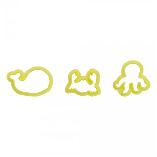 Cortador - Kit Animais Marinhos - Cód. 2 - 3 Peças - Bluestar