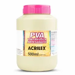 Tinta Plástica PVA - 500ml - Palha - 834 - Acrilex