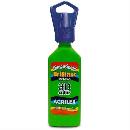 Dimensional Brilhante - 35ml - Verde Abacate - 572 - Acrilex