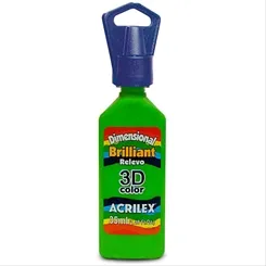 Dimensional Brilhante - 35ml - Verde Abacate - 572 - Acrilex