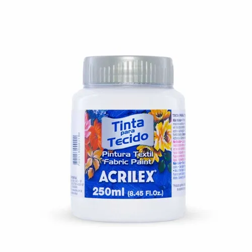 Tinta Tecido Fosca - 250ml - Branco - 519 - Acrilex