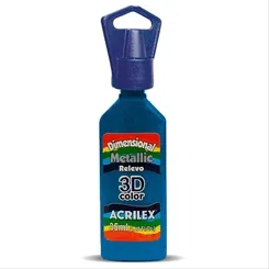 Dimensional Metálica - 35ml - Azul - 559 - Acrilex