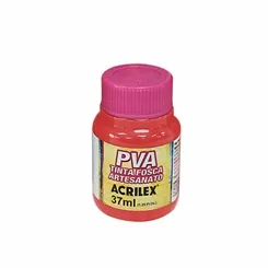 Tinta Plástica PVA - 37ml - Goiaba Queimado - 805 - Acrilex