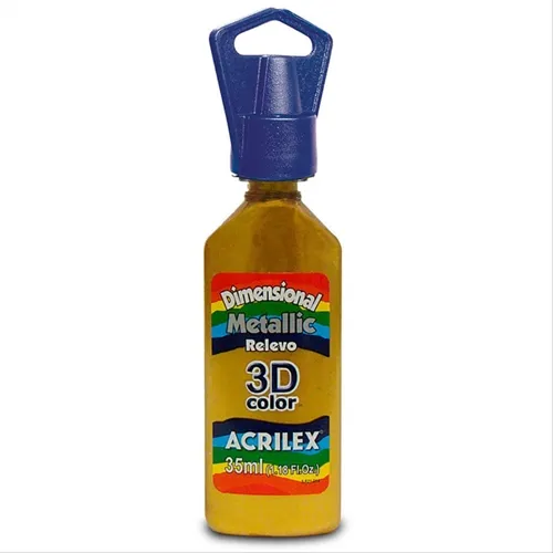 Dimensional Metálica - 35ml - Dourado Solar - 598 - Acrilex