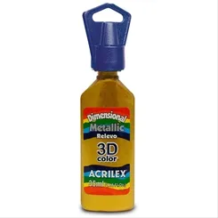 Dimensional Metálica - 35ml - Dourado Solar - 598 - Acrilex