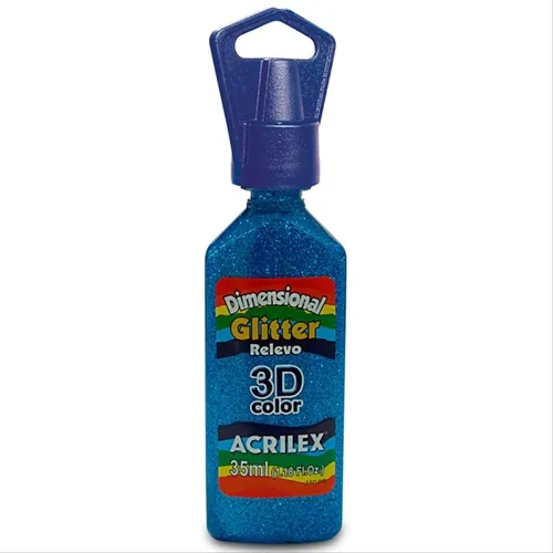 Dimensional Glitter - 35ml - Azul - 204 - Acrilex