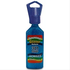 Dimensional Glitter - 35ml - Azul - 204 - Acrilex
