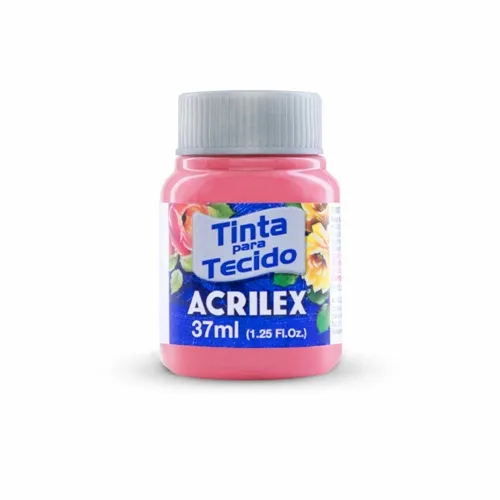 Tinta Tecido Fosca - 37ml - Rosa Chá - 567 - Acrilex