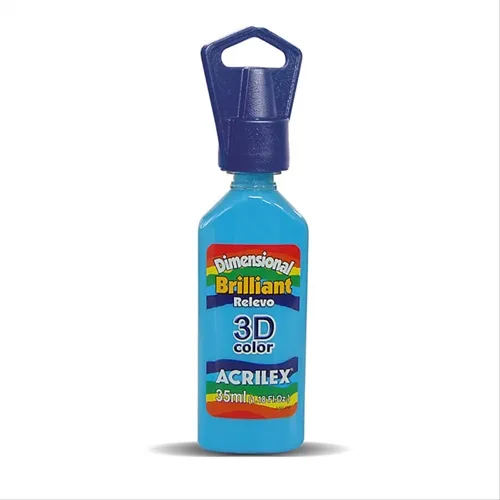 Dimensional Brilhante - 35ml - Azul Celeste - 503 - Acrilex