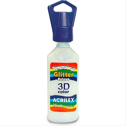 Dimensional Glitter - 35ml - Cristal - 209 - Acrilex