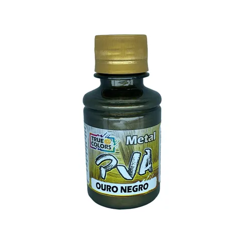 Tinta PVA Metal 100ml - Ouro Negro - 7981 - True Colors