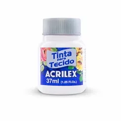 Tinta Tecido Fosca - 37ml - Branco - 519 - Acrilex
