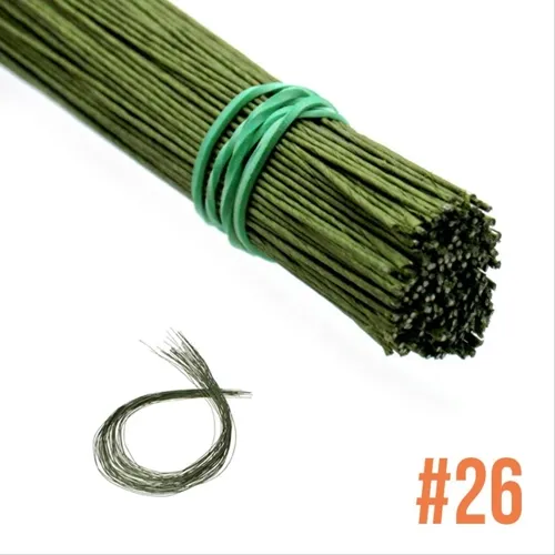 Ferradura Arame 1m Nº 26 Verde Musgo c/ 100 Unid.