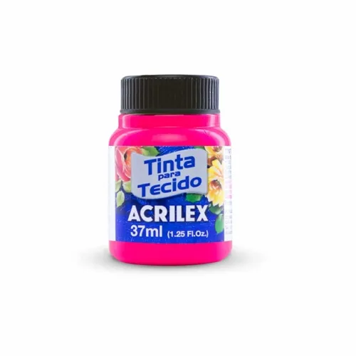 Tinta Tecido Fluor - 37ml - Maravilha - 107 - Acrilex