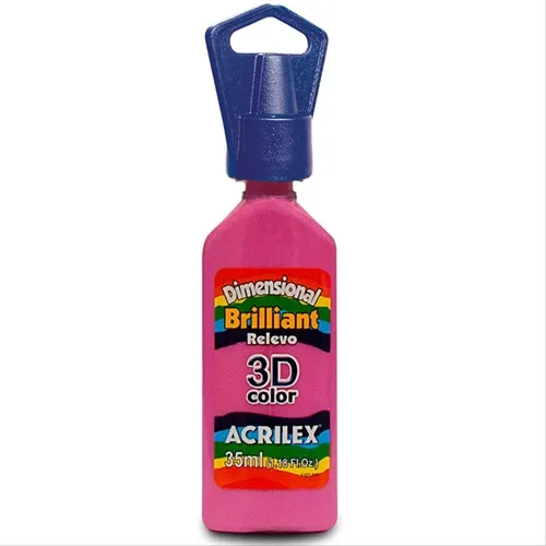 Dimensional Brilhante - 35ml - Rosa Fuschia - 872 - Acrilex
