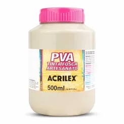 Tinta Plástica PVA - 500ml - Areia - 817 - Acrilex